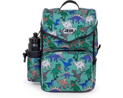 JEVA Mini Beginners Dino - Kinderrugzak met Drinkfles