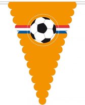 EK Vlaggenlijn XL Oranje  met Voetbal , Buiten Kwaliteit , EK, 8 meter, Oranje, Nederland, Voetbal, Vlaggetjes Oranje