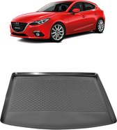 Kofferbakmat - kofferbakschaal op maat voor Mazda 3 Hatchback (2014 - heden) - hoogwaardig kunststof - waterbestendig - gemakkelijk te reinigen en afspoelbaar