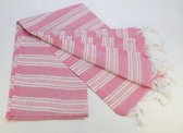 Roze Turkse Hamam Pestemal, % 100 Katoen, Bad, Spa, Gym, Yoga, Strand Handdoek, {Afmetingen 80-100 cm}