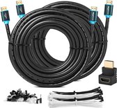 hdmi kabel 10 meter - DS  HDMI-kabel 2,0 Pack 2