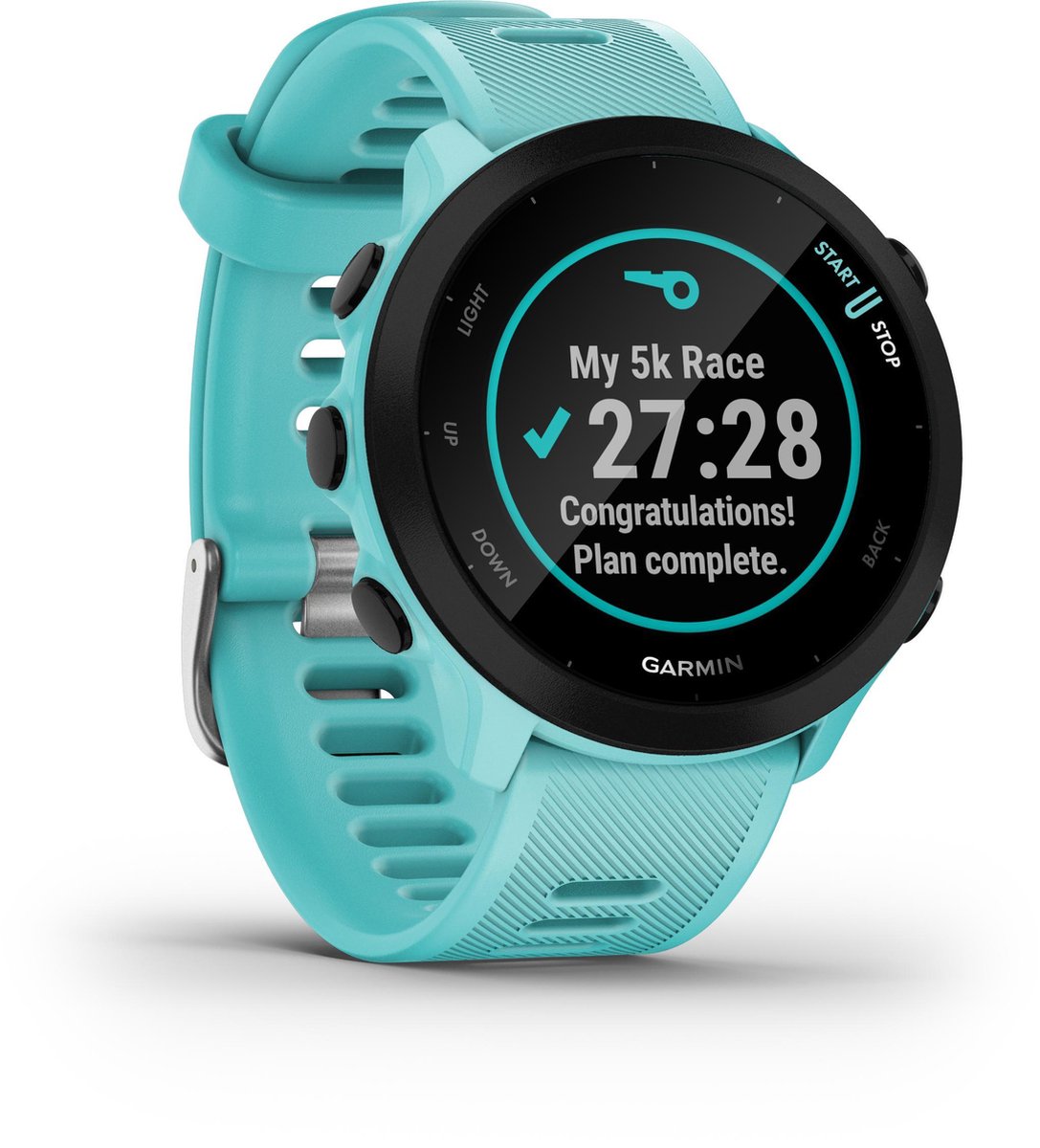 Afbeelding 2 van Garmin Forerunner 55 - Sporthorloge met GPS Tracker - Geschikt voor Hardlopen - 42mm - Aqua