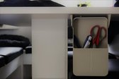 Jooh | Tiroir de bureau adhésif - tiroir de table - organisateur de bureau - diviseur - tiroir à stylos - Grijs