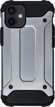 BMAX Classic Armor Phone Case hoesje geschikt voor iPhone 12 Mini / Hard Cover / Beschermhoesje / Telefoonhoesje / Hard case / Telefoonbescherming - Zilver