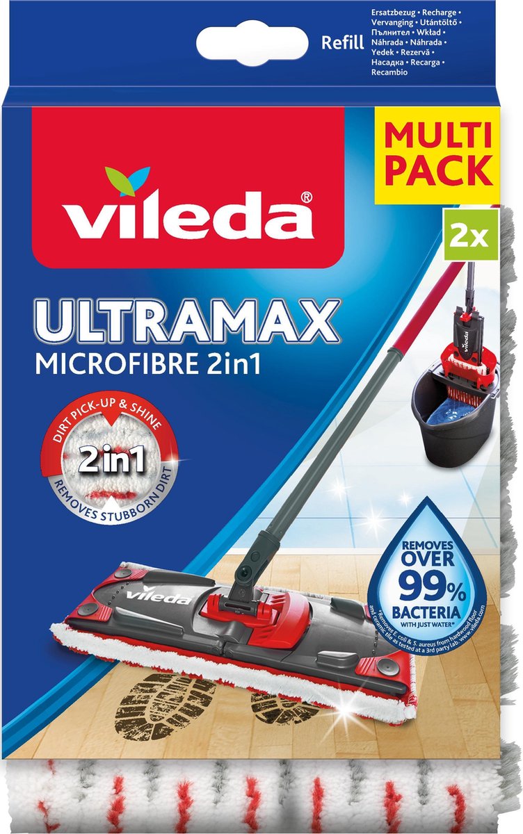 Vileda UltraMax Power 2in1 - Vervanging - BiPack - Vileda
