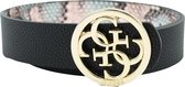 Guess - Albury Rev Not Adjust Pant Belt - Black/Coral Python - Dames - Maat S