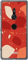 6F hoesje - geschikt voor Sony Xperia XZ2 -  Transparant TPU Case - Terrazzo N°4 #ffffff