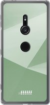 6F hoesje - geschikt voor Sony Xperia XZ2 -  Transparant TPU Case - Fresh Geometric #ffffff