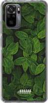 6F hoesje - geschikt voor Xiaomi Redmi Note 10 Pro -  Transparant TPU Case - Jungle Greens #ffffff