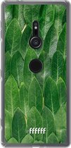 6F hoesje - geschikt voor Sony Xperia XZ2 -  Transparant TPU Case - Green Scales #ffffff