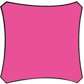 Compleet pakket: Schaduwdoek vierkant 5x5m Fuchsia met Waterafstootmiddel en RVS bevestigingsset