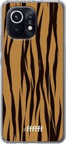 6F hoesje - geschikt voor Xiaomi Mi 11 -  Transparant TPU Case - Tiger Print #ffffff