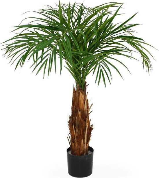 Areca Palm Op Stam 120 cm - - Decoratieve Groene Nep Palm... | bol.com