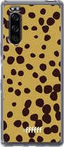 Sony Xperia 5 II Hoesje Transparant TPU Case - Cheetah Print #ffffff