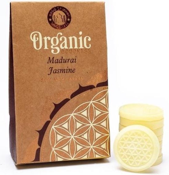 Organic Goodness Madurai Jasmijn Wax Melts / Smeltkaarsjes (40 gram)