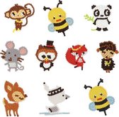 Stickervellen - Stickers voor kinderen en volwassenen - Diamond painting Stickers - Dieren