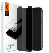 Spigen - Apple iPhone 12 Pro Max - Privacy Tempered Glass - Zwart