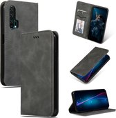 HONOR 20 Pro Hoesje - Mobigear - Retro Slim Serie - Kunstlederen Bookcase - Grijs - Hoesje Geschikt Voor HONOR 20 Pro