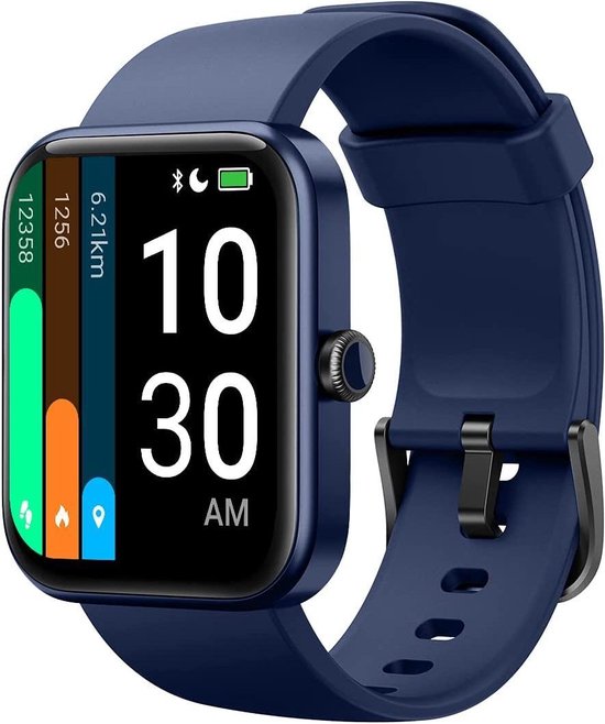 SmartWatch-Trends S206 - Smartwatch - Dames en Heren - Amazon Alexa - Blauw  | bol.com