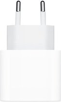 Apple USB-C adaptor lightning stekker stopcontact lichtnetadapter kopje lightning geschikt voor iPhone 12 en iPad pro wit
