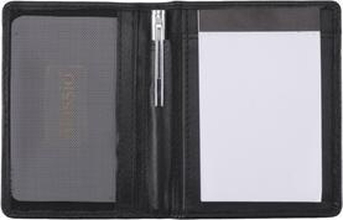 *schrijfmap Alassio a8 monza 10 x 7,5 x 1 cm zwart