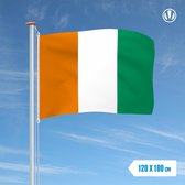 Vlag Ivoorkust 120x180cm