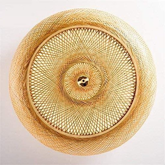 Retro plafondlamp woonkamer decoratie natuurlijke bamboe en rotan plafondlamp e27 handgeweven plafondverlichting voor eetkamer slaapkamer lamp café