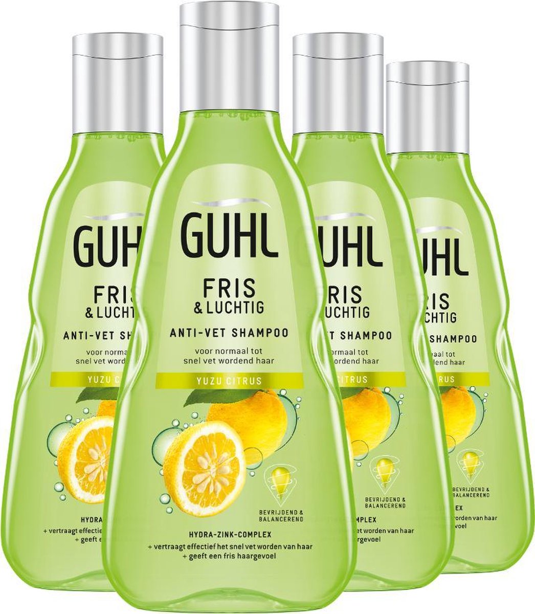 Tussen uitzetten Verbazingwekkend 4x Guhl Shampoo Fris & Luchtig 250 ml | bol.com