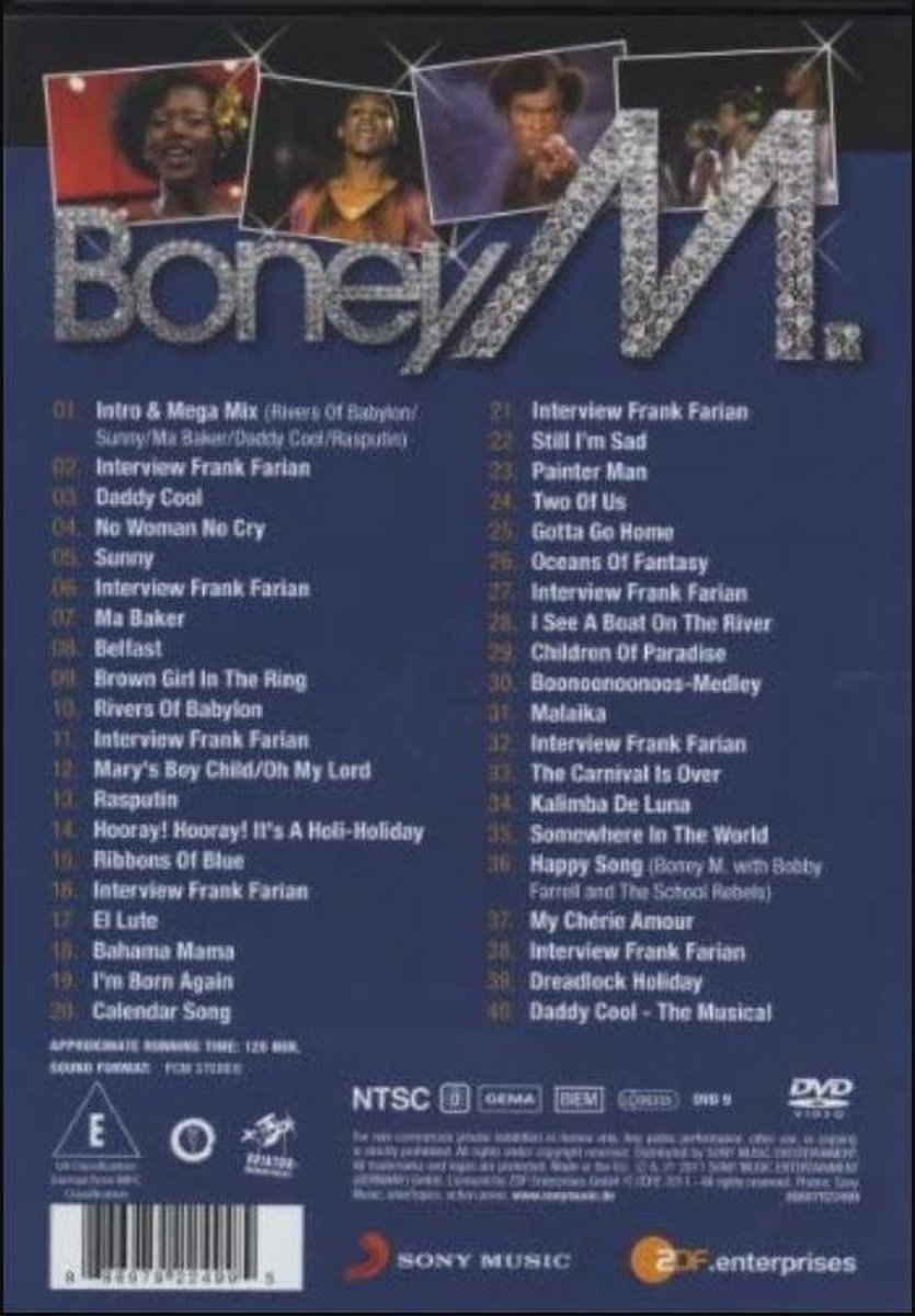 Boney M Legendary Tv Performances Dvd Boney M Dvds