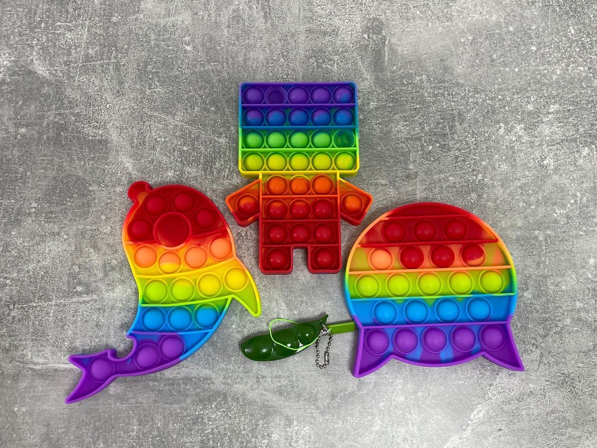 Pop it toys pop it set van 4 pop it toys Apart verpakt fidget