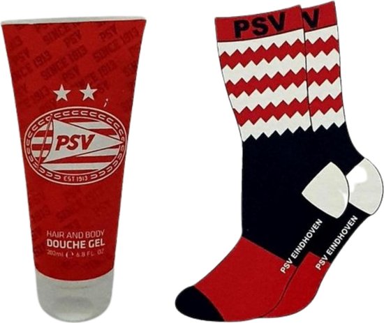 fort fascisme Victor PSV 2 in 1 douchegel + PSV funny sokken | bol.com