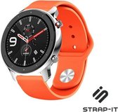 Siliconen Smartwatch bandje - Geschikt voor  Xiaomi Amazfit GTR sport band - oranje - 42mm - Strap-it Horlogeband / Polsband / Armband