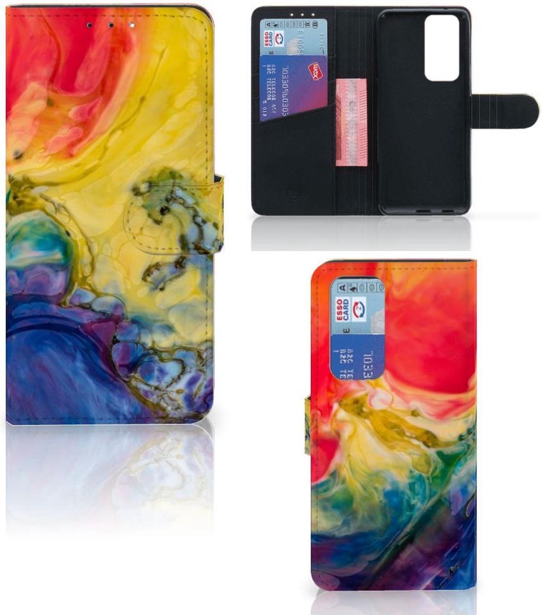 Hoesje OPPO Find X3 Neo 5G Watercolor Dark