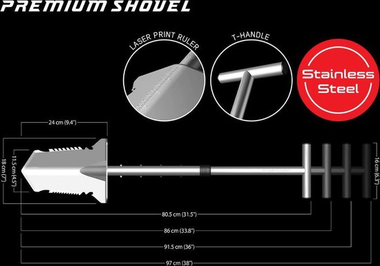 Nokta Makro Premium Shovel / Schep / Schop van Merkloos	 — afbeelding 5
