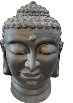 Buddha - Boeddha firestone tuin beeld hoofd, decoratie voor binnen en buiten 110x70x70 cm