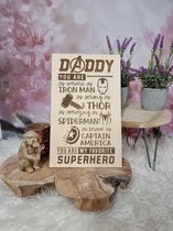 Daddy my Hero bord - VADERDAG TIP
