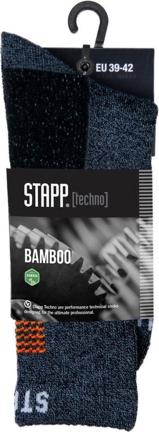 STAPP | 3-paar | Stevige Bamboe Wandel- en Werksokken Bamboo 28400 | Unisex  | Grijs /... | bol