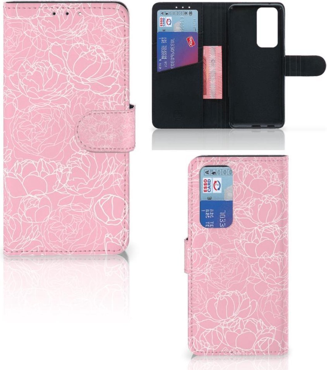 OPPO Find X3 Neo 5G Hoesje White Flowers