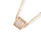 Hemels juwelier- 14k geelgouden ketting met een hanger- Cilinder- Dames- Goud- HML667- Cadeautje- Moederdag aanbieding