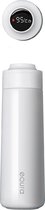 EQURA® Classic - Thermosflessen - Oplaadbare Slimme Thermosfles - 400 ML - RVS/Wit