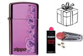 Geschenkset Zippo- ZIPPO met ZIPPO BENZINE en Vuursteentjes-uniek cadeau