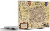 Laptop sticker - 14 inch - Kaart - Haarlem - Antiek - 32x5x23x5cm - Laptopstickers - Laptop skin - Cover