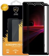 2-Pack Sony Xperia 1 III Screenprotectors, MobyDefend gehard glas screensavers, Zwarte randen | Screen Protectors / Glasplaatjes Geschikt Voor: Sony Xperia 1 III