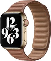 Bandje voor Apple Watch 40 mm - Bandje voor Apple Watch 38 mm - Bruin Lederen Bandje voor Apple Watch SE en Series 1 / 2 / 3 / 4 / 5 / 6 -  Apple Watch Bandje 40 mm