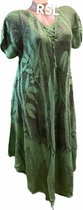 Dames zomer jurk met print onesize 36-40 groen