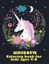 unicorn coloring book for kids ages 4-8