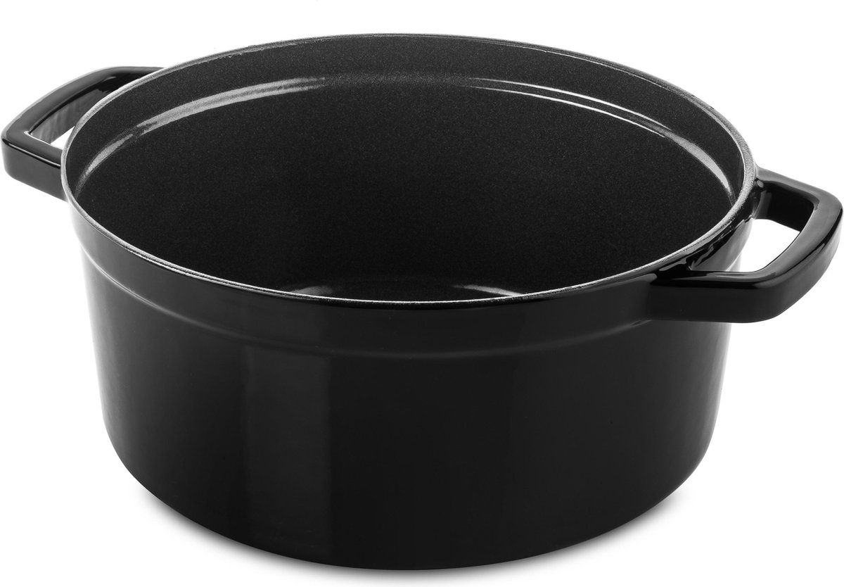 DUCQ Gietijzer - Braadpan - Zwart - 22 cm