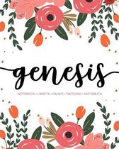 Genesis: Notebook - Libreta - Cahier - Taccuino - Notizbuch: 110 pages paginas seiten pagine
