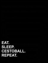 Eat Sleep Cestoball Repeat: Isometric Graph Paper Notebook