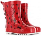 Regenlaarzen | Meisjes, jongens | rood | Textiel | Shoesme | Maat 20